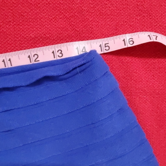 BCBGeneration royal blue  layered look mini skirt Medium - Picture 5 of 6